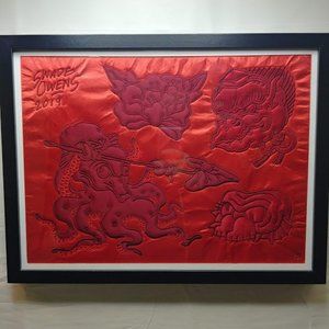 Swade Owens Original Hand Embroidered 2019 Framed